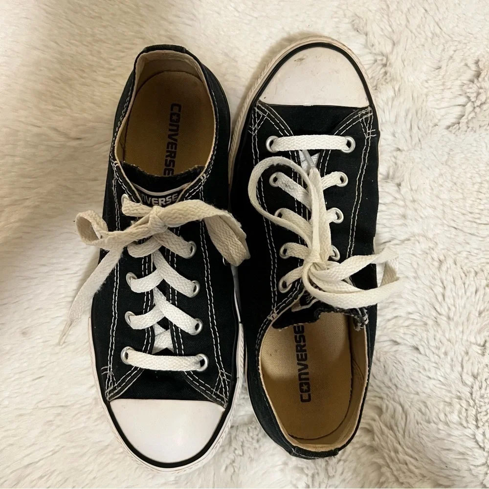 CONVERSE Black Low Top 3 Canvas Classic Laces